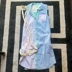 Jcrew preppy sleeveless shirt dress